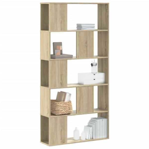 vidaXL Bücherregal 5 Böden Sonoma-Eiche 80,5x23,5x162,5 Holzwerkstoff, 852773