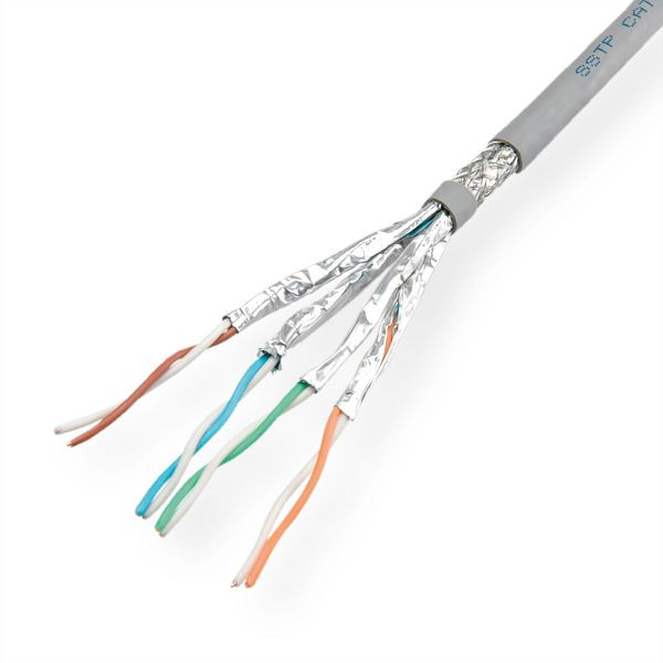 ROLINE S/FTP-(PiMF-) Kabel Kategorie 7 (Class F) Massivdraht, AWG23, LSOH, VE: 300 m, 21.15.0004