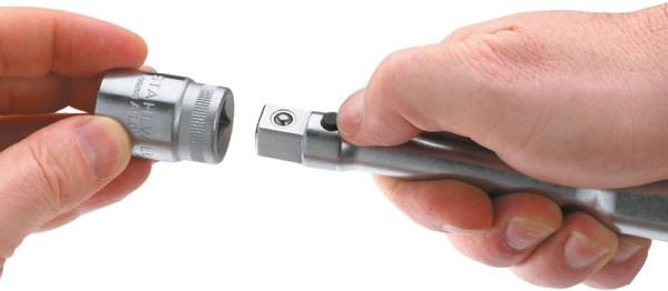 STAHLWILLE 10 mm (3/8") SteckschlüsselverLänge rung Nr.427QR Länge 76 mm Durchmesser 17 mm QuickRelease, 12011001