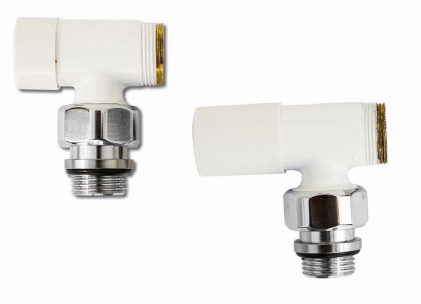 Sanotechnik Rücklaufverschraubung 3/4" Weiß für Badezimmer-Heizkörper, BZ001