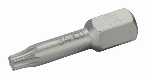 Bahco 1/4" Bits, 25 mm, Edelstahl, Torx®, T 15, 5er Pack, 65I/T15