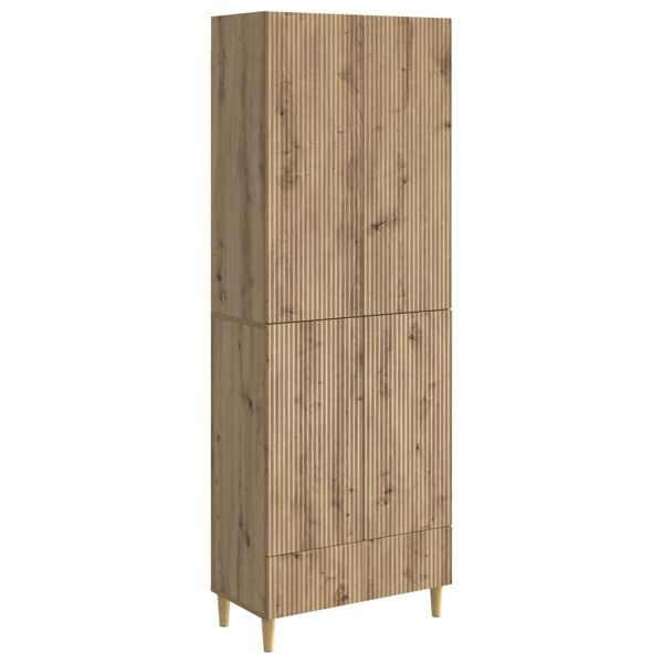 vidaXL Schrankset 2-teilig Artisan-Eiche 66 x 34,5 x 95 cm Holzwerkstoff, 3416537