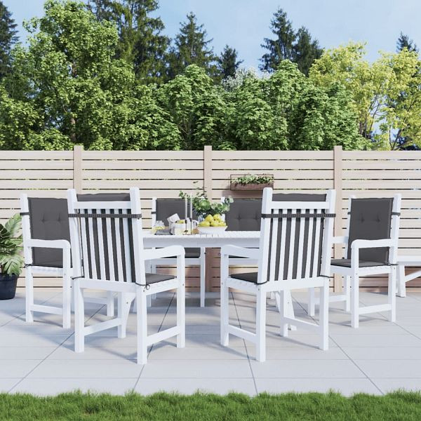 vidaXL Gartenstuhlauflagen für Niedriglehner 6 Stück Anthrazit, 314131