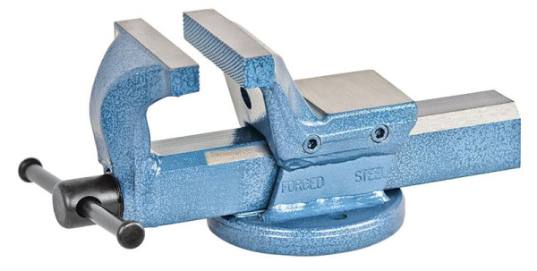 KUKKO Parallel-Schraubstock, Farbe: blau, Breite der Schraubstockbacken: 125 mm, 525-125