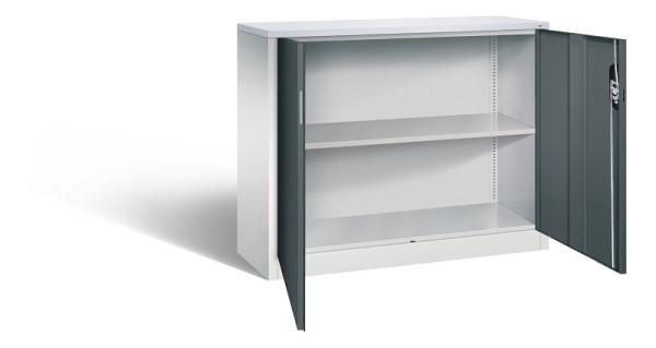 C+P Büroschrank Acurado, H1000xB1200xT400mm, 7035/7016, 9466-1200 S10425