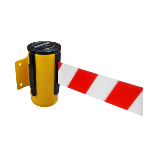 Stein HGS Wandgurtkassette -P-Line Future-, gelb, rot/weiß diagonal (schraffiert), mit magnetischem Gurtendstück, 12850e-1304