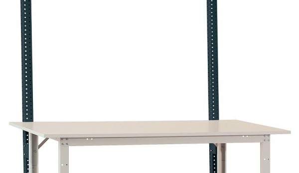 Manuflex Aufbausäulen in Anthrazit RAL 7016 für alle PACKPOOL Spezial Packtische, Nutzhöhe 600 mm, AS1663.7016