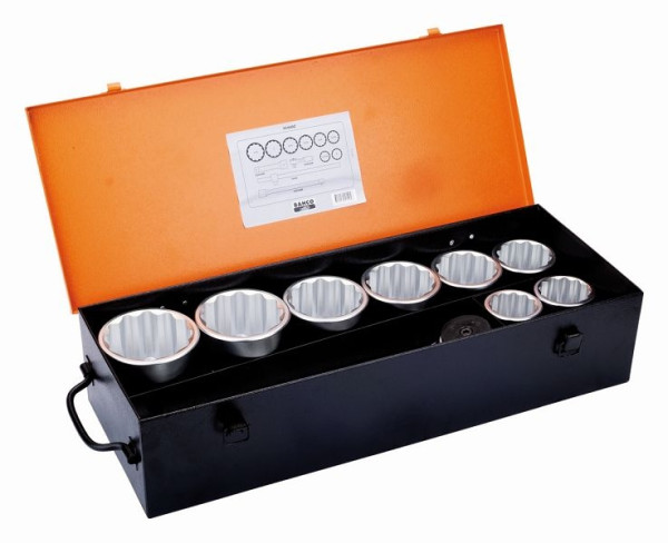 Bahco 1" Steckschlüssel-Satz, 12kant, Zoll, 8 teilig, 9540DZ