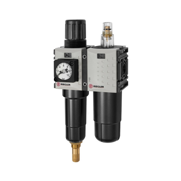 Riegler WE 2-teilig »FUTURA-mini«, Metallbehälter, Kompaktmanometer, G 1/4, 0,1-4, VA, 142508