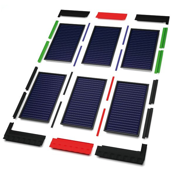 Solarbayer Flair AL Zwischenblech oben 2-reihig 2,52 / 2,85 vertikal, 421100300