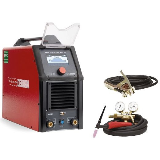 ELMAG Profi WIG-AC-DC-Schweißinverter 'PFC', WIN TIG 'AC-DC' 230 M - ECO SET ohne Stahlflasche, 55932
