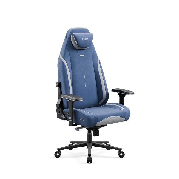 Diablo Chairs Blauer Stoff-Gaming-Stuhl Diablo X.Eye Prime Meta Ocean, 1965