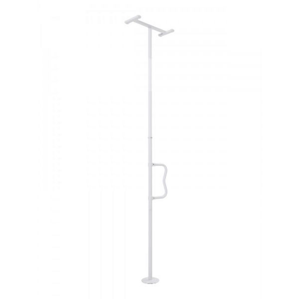 VEVOR Sicherheitsstange Haltegriff Boden Decke 136kg Deckenhöhe 305cm Weiß, LDSAQFSBS710R8PPAV0