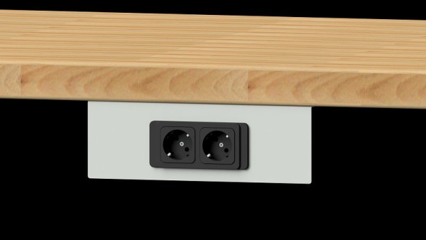 ANKE Werkbänke Halteblech für Energiemodul, 300 x 100 x 42 mm, 900.075