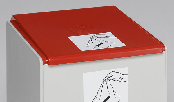 VAR Deckel für Kunststoffcontainer 60-l, rot, 38107, 4030695381074