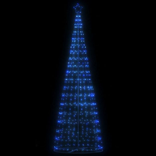 vidaXL Weihnachtsbaum Kegelform 550 LEDs Blau 304 cm, 4016454