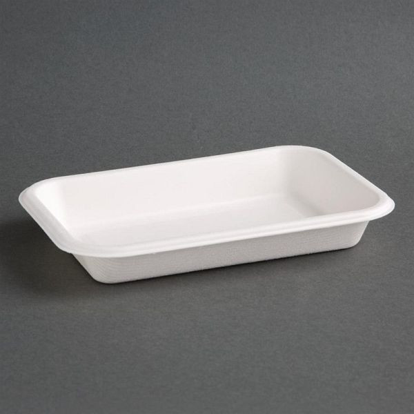 Fiesta Compostable kompostierbare Menüschalen aus Bagasse 34cl (50 Stück), FC528