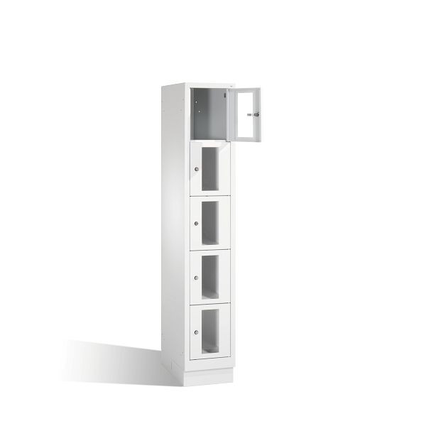 C+P Schließfachschrank Classic, H1800xB320xT500mm, Farbe: Lichtgrau, 8020A105 S10000