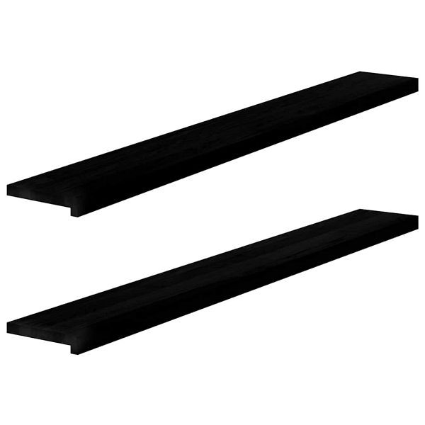 vidaXL Fensterbänke 2 Stk. Dunkelbraun 160x20x2 cm Massivholz Eiche, 4009180