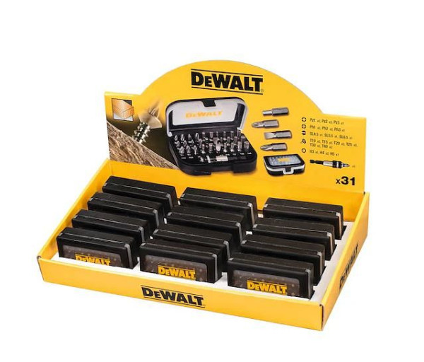 DeWalt Thekendisplay Schrauber-Bits 12x DT7944S-QZ, DT7944TS-QZ
