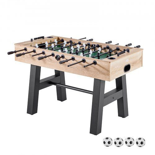 VEVOR Tischfußballtisch Standardgröße (1400x726x864 mm), Indoor, inkl. 4 Bälle, Punktezähler & 2 Getränkehalter, ZZKZQZ55CJHBA29YJ001V0