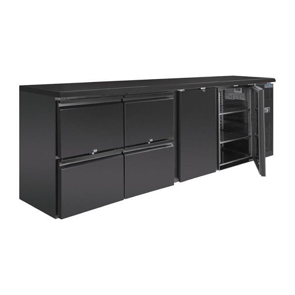 Polar Serie U Barkühlschrank - 2-türig plus 4 Schubladen, GL456