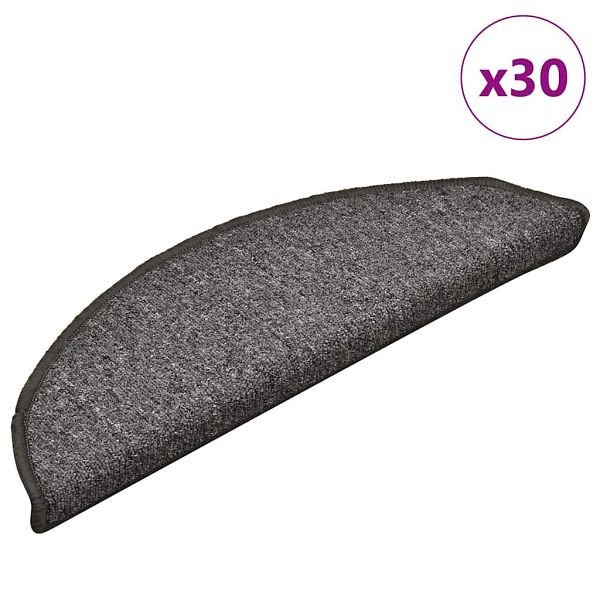 vidaXL Stufenmatten 30 Stk. Dunkelgrau 56x17x3 cm, 3365745