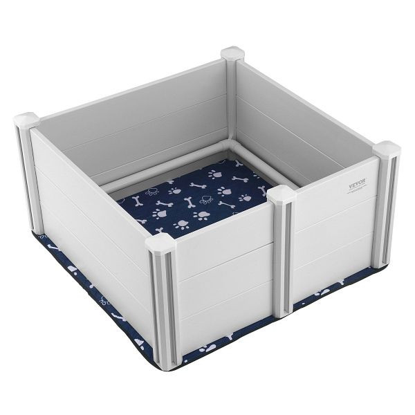 VEVOR Wurfbox Welpenlaufstall Welpenauslauf Tierlaufstall Wurfkiste 98x98x46cm, ZJZJSLZXQM00P0TGVV0