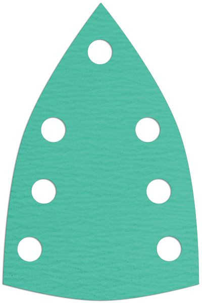 Klingspor PS 77 CK Streifen kletthaftend wirkstoffbeschichtet, 98 x 148 mm Korn 180 Lochform GLS24, mit Papierunterlage, VE: 100 Stück, 353112