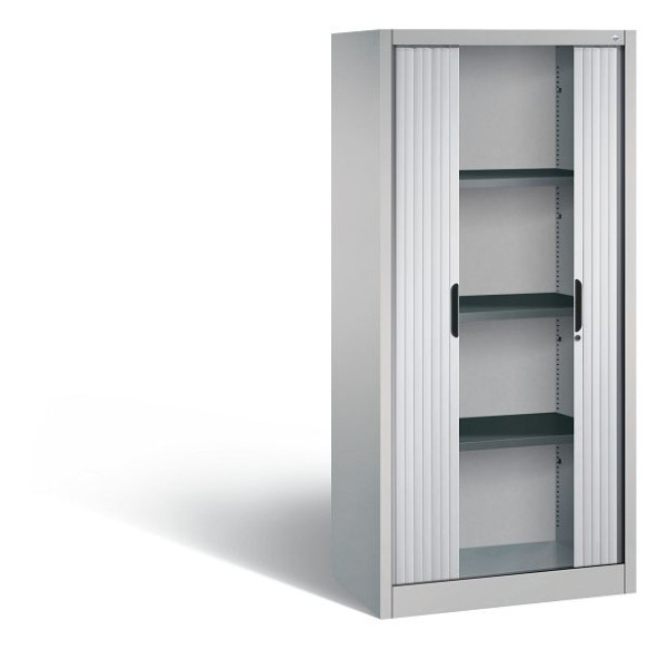 C+P Rollladenschrank Omnispace, H1660xB800xT420mm, Farbe: Weißaluminium, Griffmulde, 4 OH, 3211-00 S10048