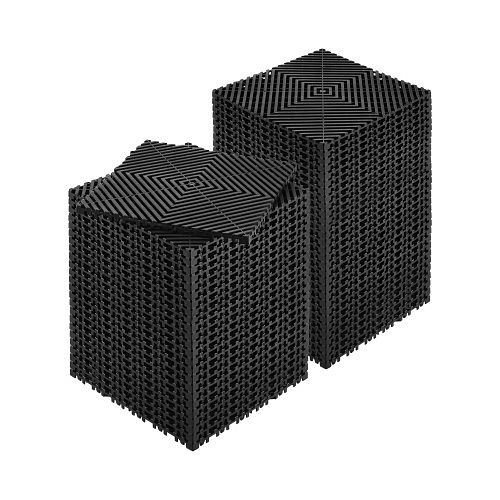 VEVOR Drainagematte Garage Bodenfliesen, Ineinandergreifend 31x31cm Schwarz, VE: 55 Stück, CKPSD12X12INHT62XV0