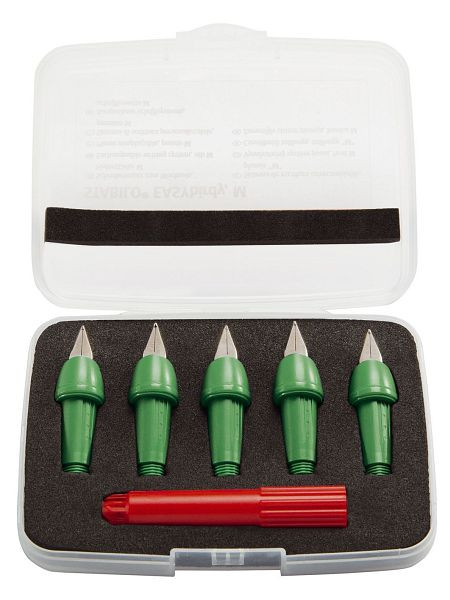 STABILO Schreibeinsatz EASYbirdy® - Feder M, 5 Stück, grasgrün, 5010/2-1