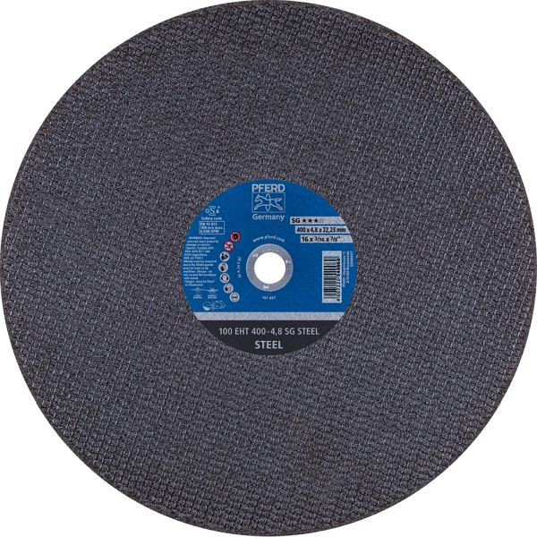Pferd Trennscheibe 100 EHT 400-4,8 SG STEEL/22,23, VE: 10 Stück, 61329822