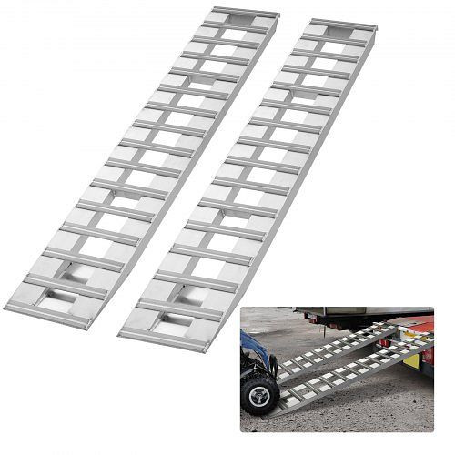 VEVOR Autorampe Aluminiumlegierung-Rampen Laderampe 2721,6kg 240x38cm 2 Stück, LJSL94X15INCUUEWUV0