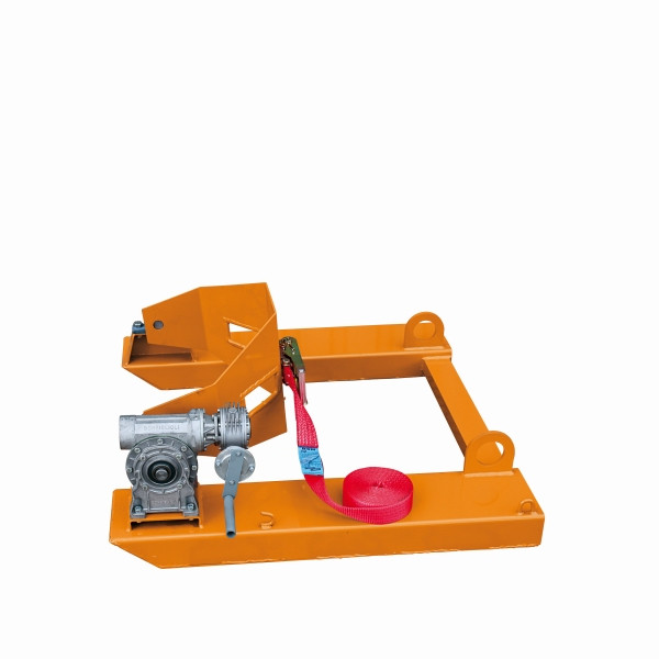 Eichinger Industrie Fass- und Tonnenkipper, Kurbel, 1 x Fass reinorange, 22310100000000