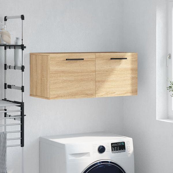 vidaXL Wandschrank Sonoma-Eiche 80x36,5x35 cm Holzwerkstoff, 830103