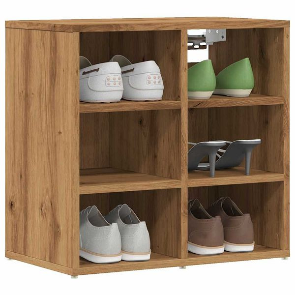 vidaXL Schuhschränke 2 Stk. Artisan-Eiche 52x30x50 cm, 857036