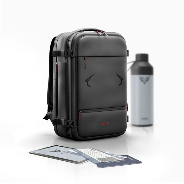 Diablo Chairs Multifunktionaler vakuum Rucksack Backpack Air, Schwarz, 1813