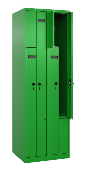 C+P Z-Spind Evolo PLUS, 4 Fächer, 1850x600x500mm, 6037/6037, Drehriegel, 049003-204 S10023