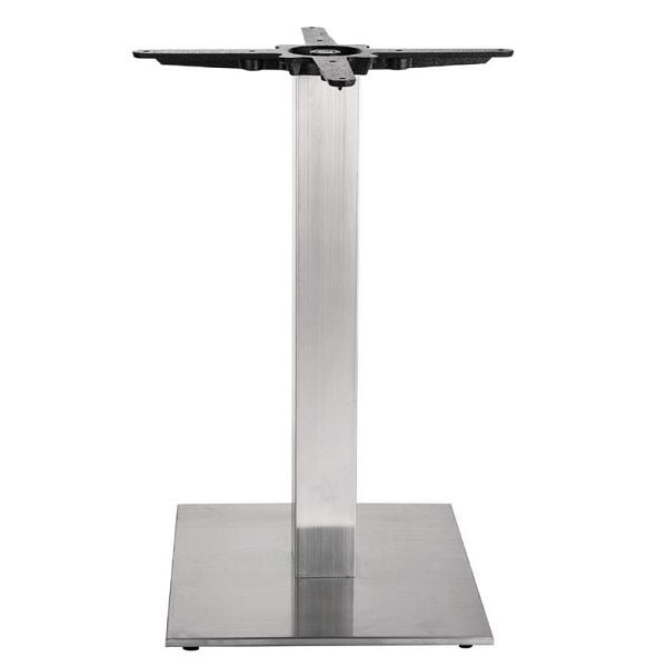 Bolero viereckiger Tischfuß Edelstahl 72cm hoch, für runde Tischplatten, CF157