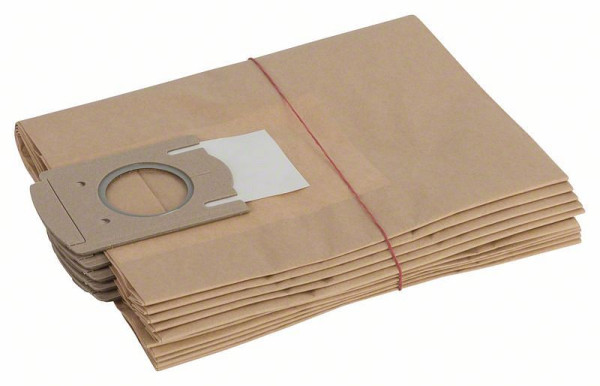 Bosch Papierfilterbeutel 5er-Pack, passend zu GAS 12-30 F, PAS 11-25, PAS 11-25 F, 2605411061