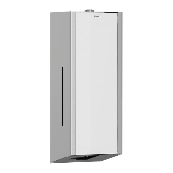 KWC Seifenspender, Exos, elektronisch, Edelstahl, AP, 120x325x120 mm, Front ESG weiß, 2030025231
