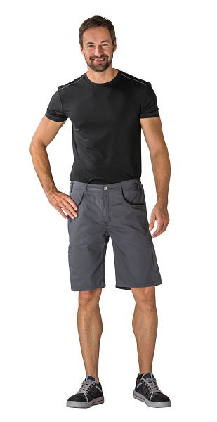 Planam DuraWork Shorts, grau/schwarz, Größe XS, 2941040