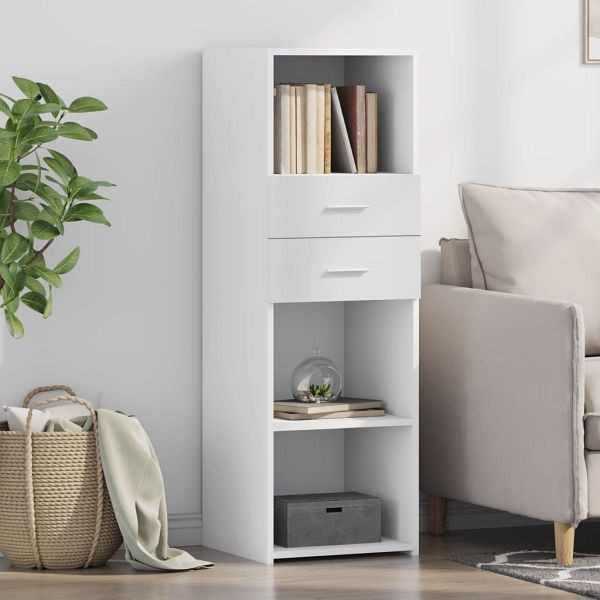 vidaXL Highboard Weiß 40x42,5x124 cm Holzwerkstoff, 846159