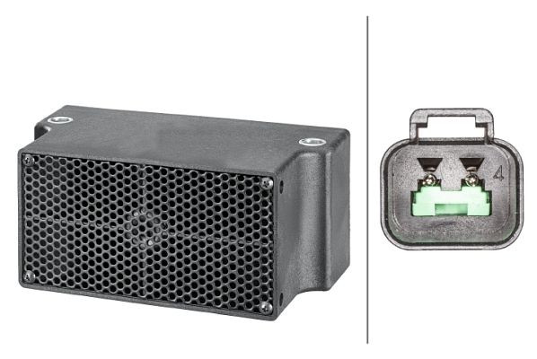 HELLA Rückfahrwarner, BM20, 102dB(A), Frequenzbereich: 1200Hz, geschraubt, Kabel: 140mm, Stecker: DEUTSCH, 3SL 996 139-521