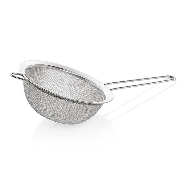 WAS Küchensieb mit breitem Rand, Durchmesser 16 cm, Chromnickelstahl, 1511160
