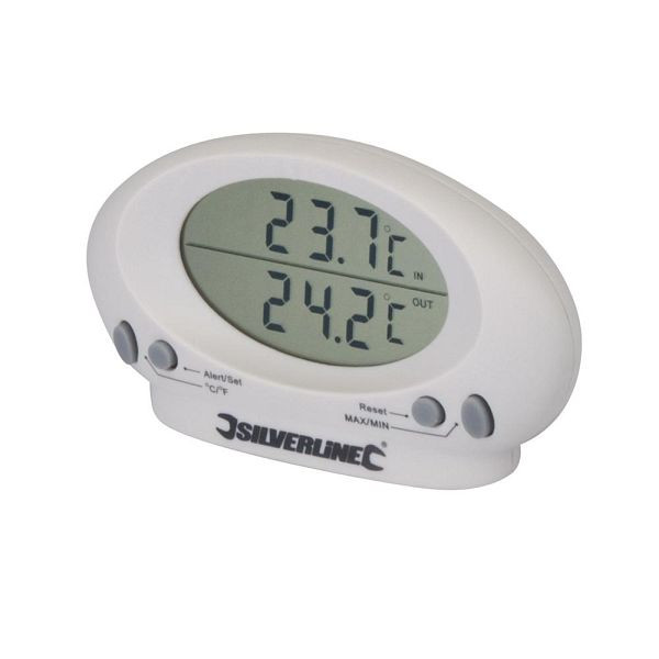 Silverline Innen-/Außenthermometer, -50 °C bis +70 °C, 675133