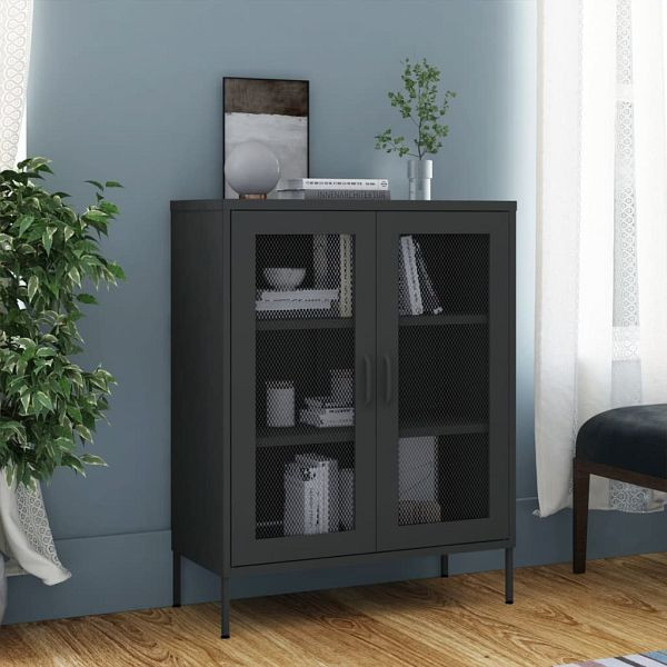 vidaXL Lagerschrank Anthrazit 80x35x101,5 cm Stahl, 336177