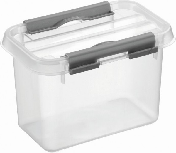 helit Aufbewahrungsbox "the q-line" 0,8L, VE: 12 Stück, transparent, H6162202