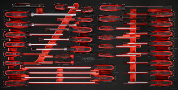 KS Tools Schraubendreher-Satz in Schaumstoffeinlage, 33-teilig, 813.1033